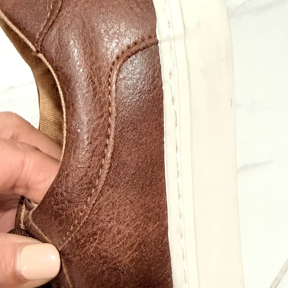 Every day sneak boys Casual Brown Leather-Style Sneakers 3/22‎